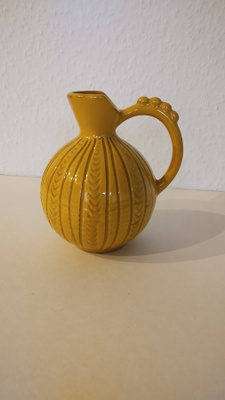 Kera MALJAKKO Upea keltainen lasite 12cm