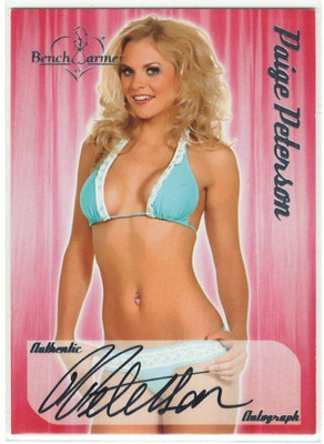 Bench Warmer 2006 Autograph Paige Peterson nimmari