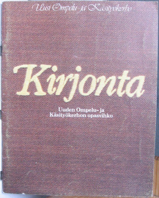 Kirjonta. Uusi Ompelu- ja Käsityökerho 1980. 69 s.