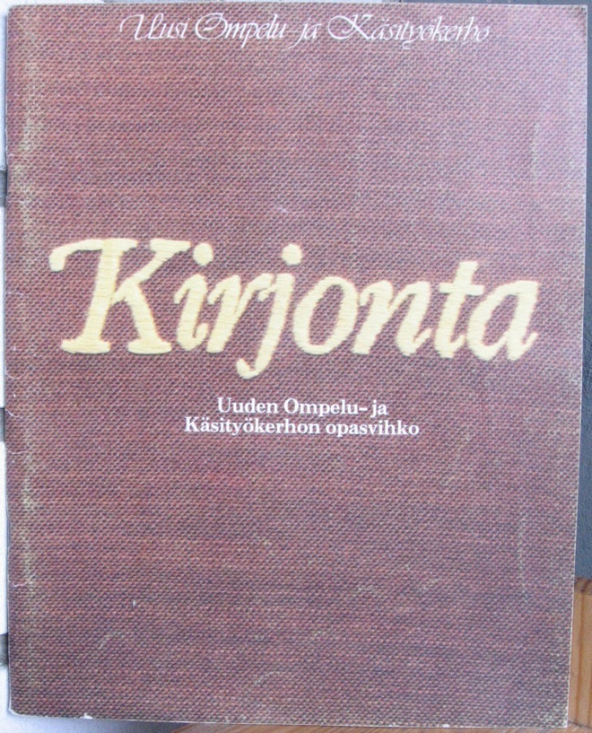 Kirjonta. Uusi Ompelu- ja Käsityökerho 1980. 69 s.