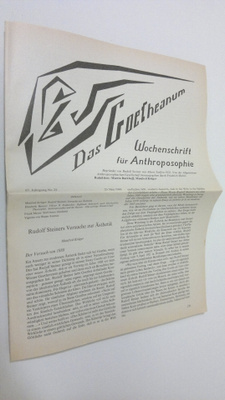 Martin (red.) Barkhoff : Das Goetheanum nr. 22-30/1988 : ...