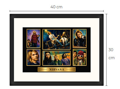 Uusi Tom Petty art print kehystetty 30 cm x 40 cm