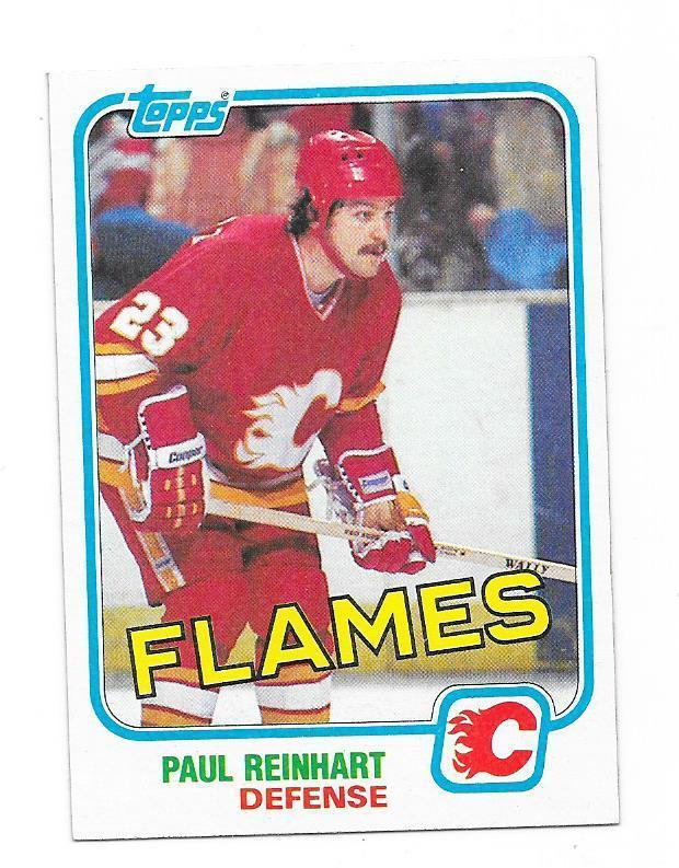 1981-82 Topps #28 Paul Reinhart Calgary Flames