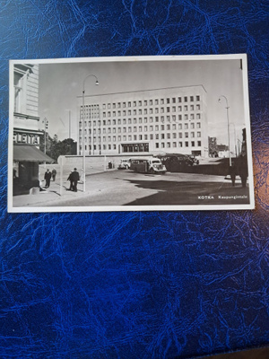 Vanha kortti. Kotka. Kaupungitalo.