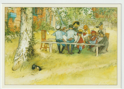 Carl Larsson : Puutarhajuhlat (R)