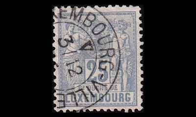 Luxemburg 52A o Allegoria 25 C (12½:12) (1882)
