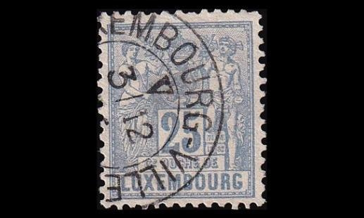 Luxemburg 52A o Allegoria 25 C (12½:12) (1882)