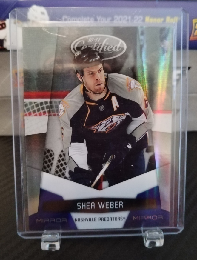 2010-11 Certified Mirror Blue Shea Weber #82 /100