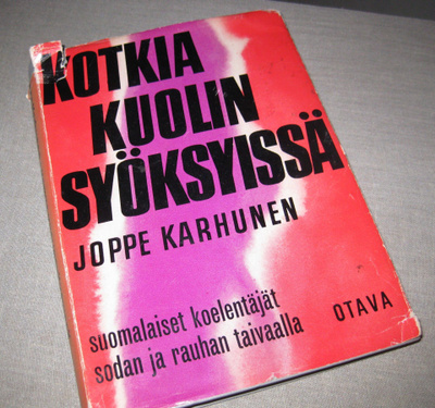 Kotkia kuolinsyöksyissä Joppe Karhunen signeerattu