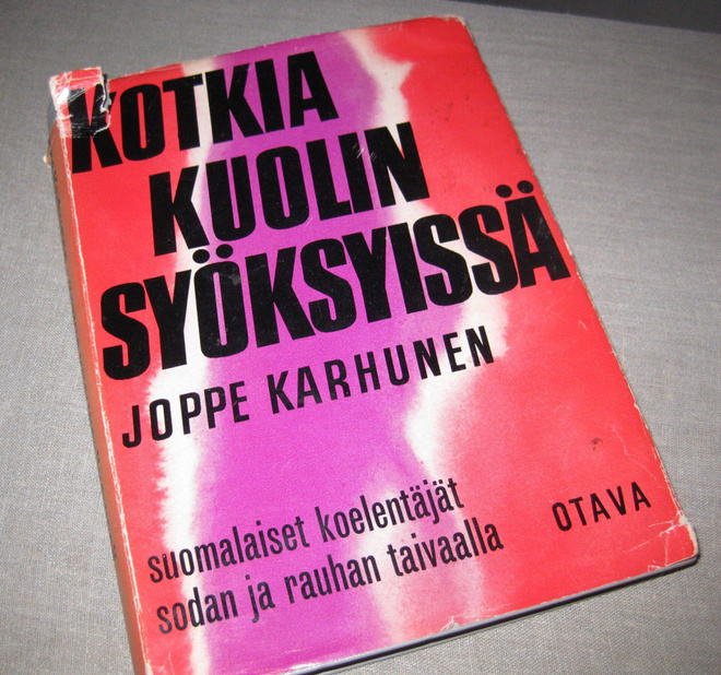 Kotkia kuolinsyöksyissä Joppe Karhunen signeerattu