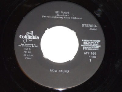 7" PÄIVI PAUNU - Hei Vain - single 1969 VG++