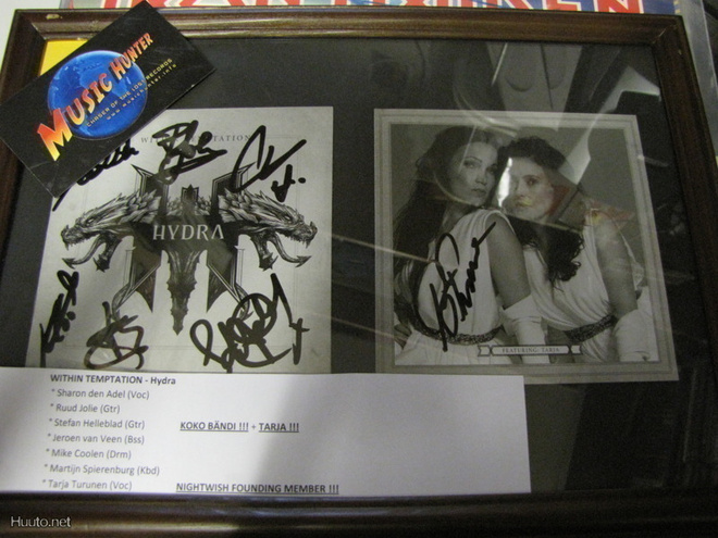 WITHIN TEMPTATION HYDRA CD BÄNDIN NIMMAREILLA+TURUNEN TARJA