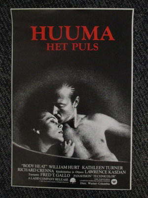 Huuma (Lawrence Kasdan, 1981) - vanha elokuvajuliste