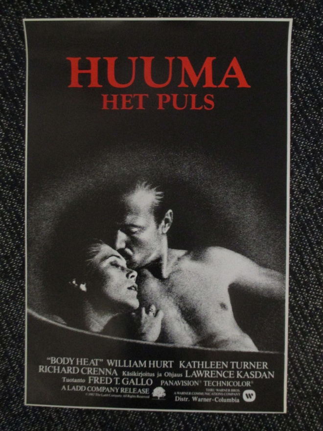 Huuma (Lawrence Kasdan, 1981) - vanha elokuvajuliste