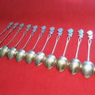 Ruusu Kahvilusikoita 12 kpl Hopea 813H n. 114 g 1955-1958 - pikkukuva 4