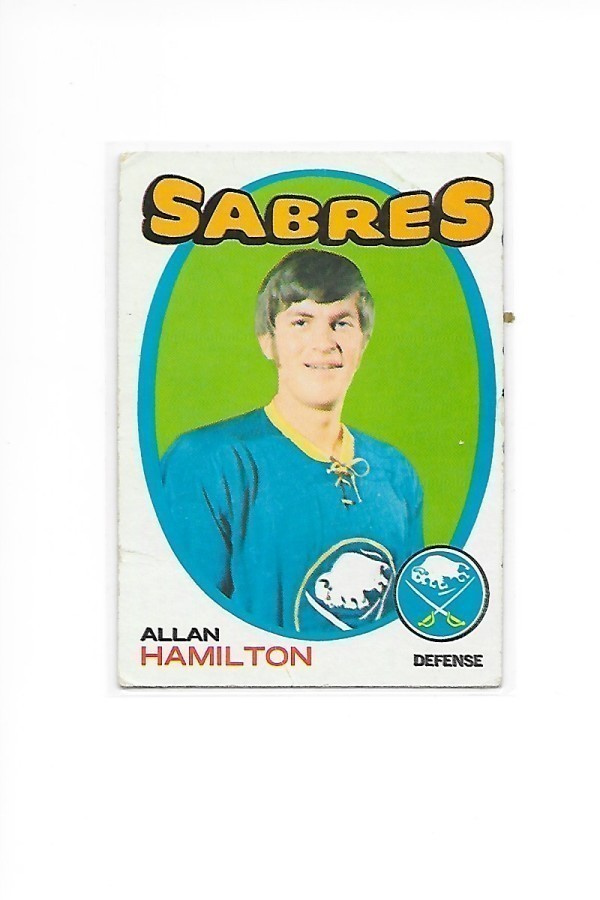 1971-72 Topps #49 Allan Hamilton Buffalo Sabres