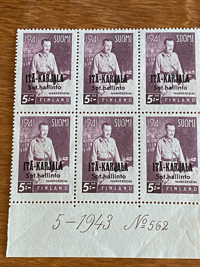 ITÄ-KARJALA MANNERHEIM 5MK NUMERO KUUSILO**