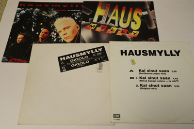 4 x Hausmylly -LP:tä & 12" *SUOMI DANCE POP*
