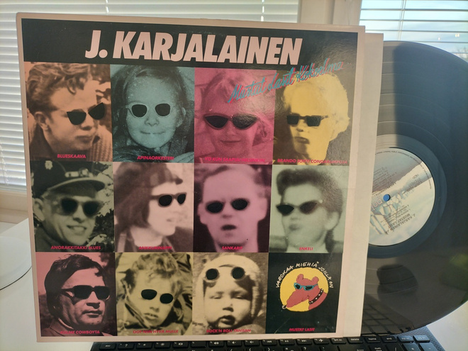 J.KARJALAINEN & MUSTAT LASIT, Kokoelma, LP -83 HIENO KUNTO !