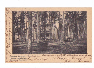 VANHA Postikortti Hyvinkää 1900-l Kulkenut 1918