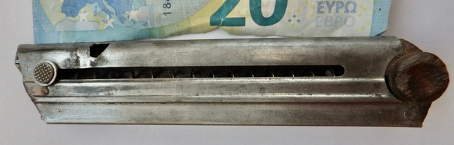 VANHA Lipas Parabellum Luger Pistooli Puupohja
