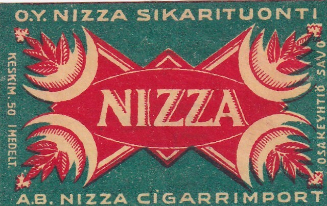 NIZZA , Oy Nizza sikaarituonti     s24