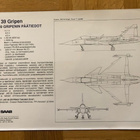 Esite JAS 39 Gripen hävittäjä suihkukone 1991 - pikkukuva 2