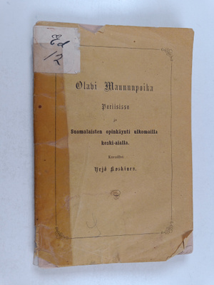 Yrjö Sakari Yrjö-Koskinen : Olavi Maununpoika Pariisissa ...