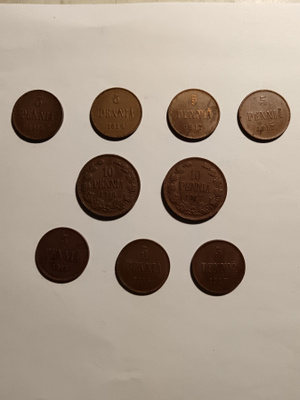 5 ja 10 penniset