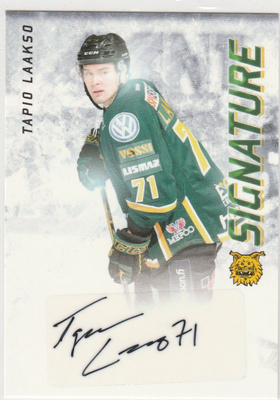 2015/16 Cardset Signature Tapio Laakso , Ilves