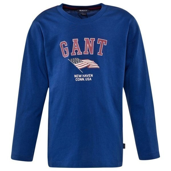 GANT poikien sininen lippu PAITA 98 cm, UUSI