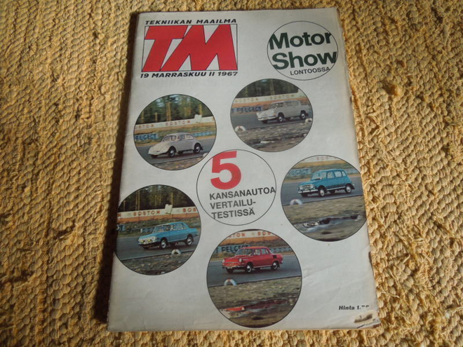 Tekniikan maailma 19/1967 kansanautot vertailutestis