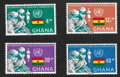 Ghana - 20v WHO (Mic. 347-350) ** sarja