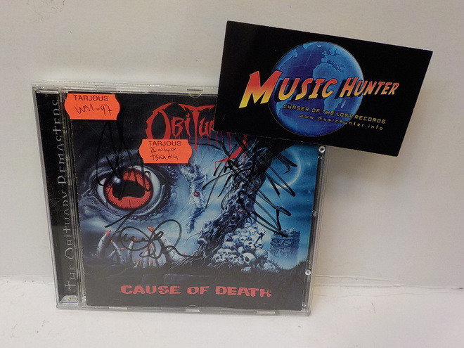 OBITUARY - CAUSE OF DEATH 1997 UUSI CD + NIMMARIT