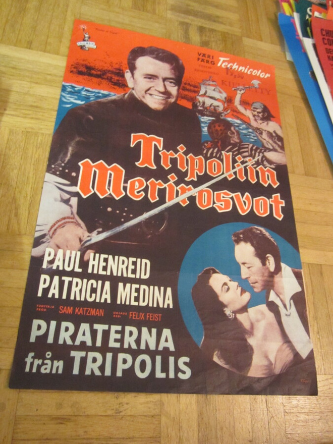 VANHA ORIG ELOKUVAJULISTE  TRIPOLIN MERIROSVOT