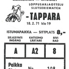 Pelilippu Jokerit- Tappara 18.2.1971! - pikkukuva 1