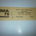 Hyvinkää 1975, Suomi - Norja Moto-Cross maaottelu, lippu - pikkukuva 1