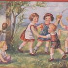Lapset leikkivät ulkona - kulk. 1937 - pikkukuva 1