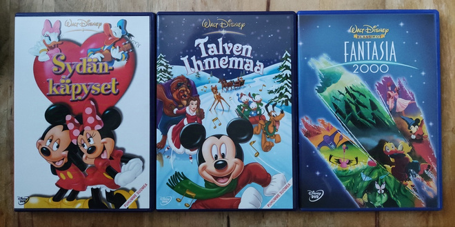 Talven Ihmemaa + Sydänkäpyset + Fantasia 2000 (Walt Disney)