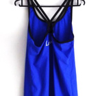 ELASTIC GYMWEAR TOPPI RISTIKKO-OLKAIMILLA, LAHJAN TYTÖT (L) - pikkukuva 2