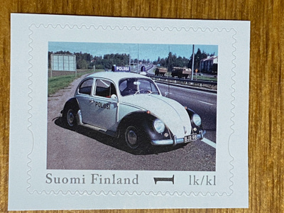 OMAKUVAMERKKI POLIISIAUTO VW KUPLA**