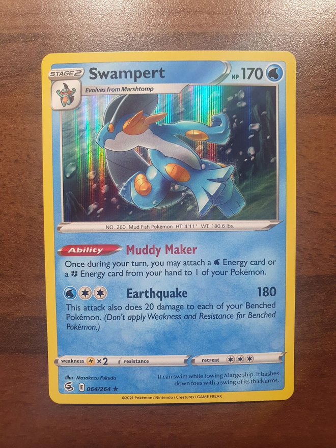 Pokemon Swampert 064/264 Holo Rare