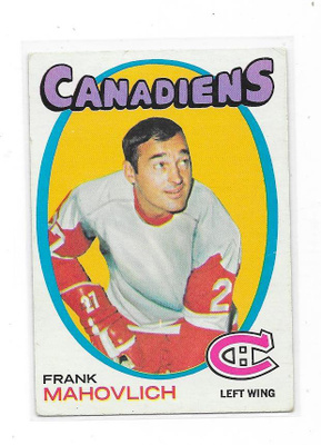 1971-72 Topps #105 Frank Mahovlich  Montreal Canadiens