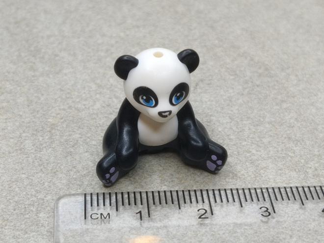 Lego panda karhu istuva