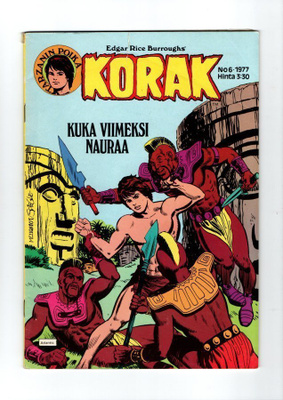 Tarzanin poika KORAK n:o 6 1977 Kuka viimeksi nauraa.
