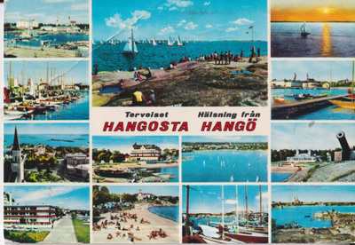 Hanko - Hangö. Monikuvakortti. e148