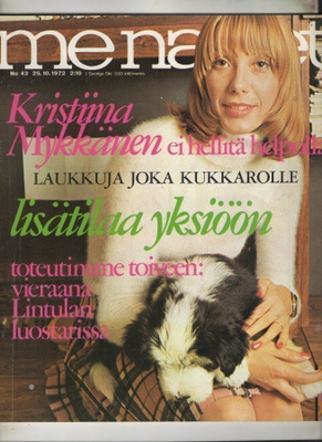 Me Naiset n:o 43 1972 Kristina. Lintula. Arold. Sirkka. Lea.