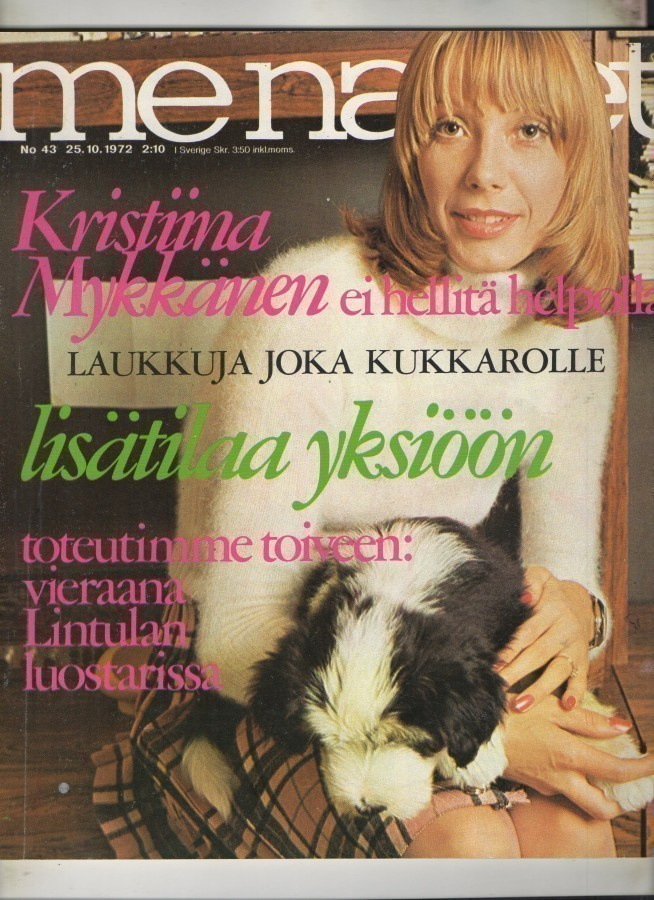 Me Naiset n:o 43 1972 Kristina. Lintula. Arold. Sirkka. Lea.