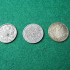 3 kpl 25p 1899, 1908 & 1916 - hopeaa - pikkukuva 2