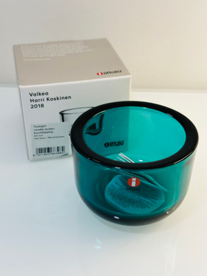 Iittala Valkea kynttilälyhty Sea Blue - merensininen